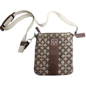 COACH Shoulder Bag SIGNATURE OP ART JULIA CROSSBODY SWINGPACK